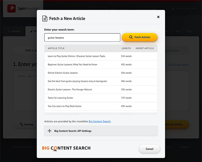 Bonus 2: Unlimited Free Seed Articles
